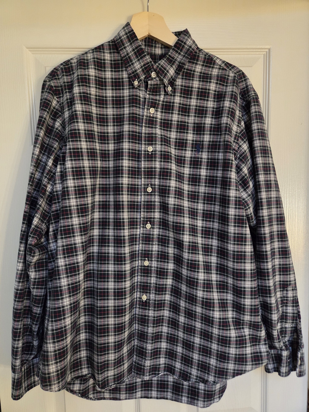 Ralph Lauren 100% Cotton Tartan Plaid Button Down Shirt Men’s XL NWOT